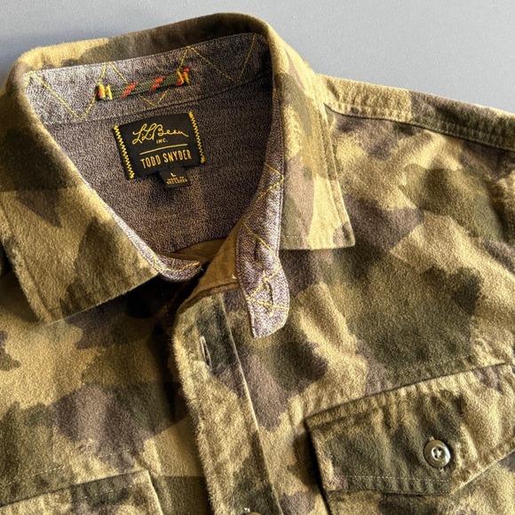 Todd Snyder x LL Bean Duck Camo Chamois Flannel ShirtLargeLimited Print